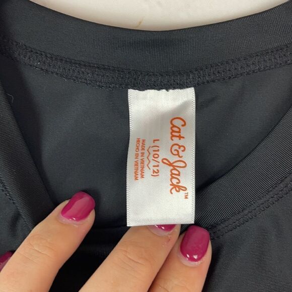 Cat & Jack Gold Pineapple Swim Top - Picture 2 of 5